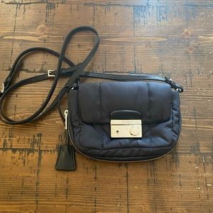 • SOLD• Prada Black Nylon and Leather Small Crossbody